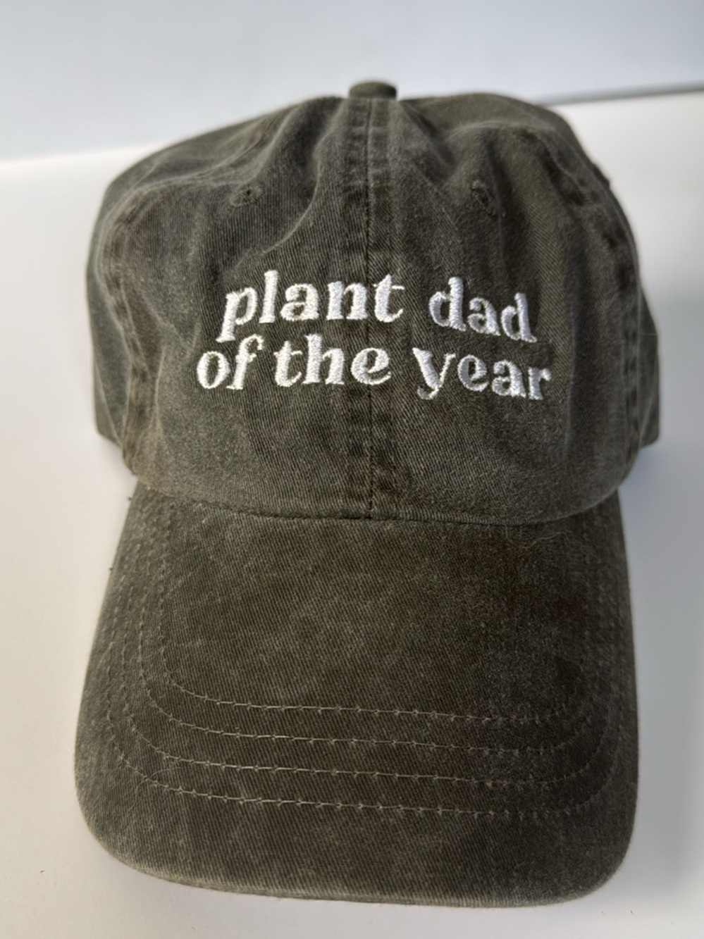 Plant Dad of the Year Olive Green Baseball Cap